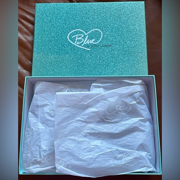 BNWTIB!Blue by Betsey Johnson,SB-HAZIL Silver Satin Rhinestone D'Orsay Stilettos - Picture 14 of 16